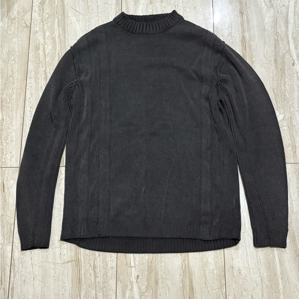 Point Zero Men's Dark Gray Crewneck Sweater